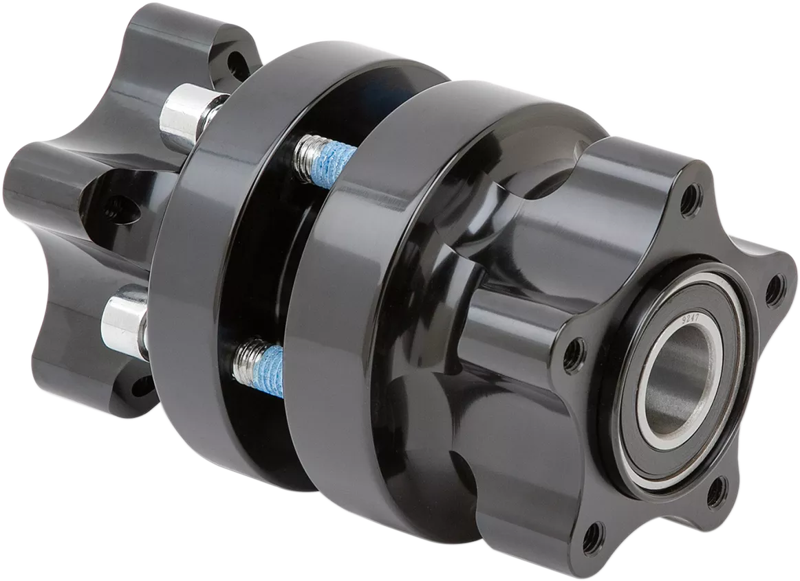 ARLEN NESS Cartridge Front Hub Kit for Fat Bob with Dual Disc Brakes - Black (Part 71-614)