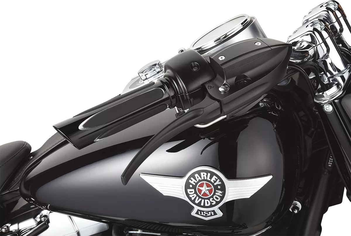 ARLEN NESS Deep Cut Comfort Series Grips for Cable Throttle - Black (Part No. 07-051)