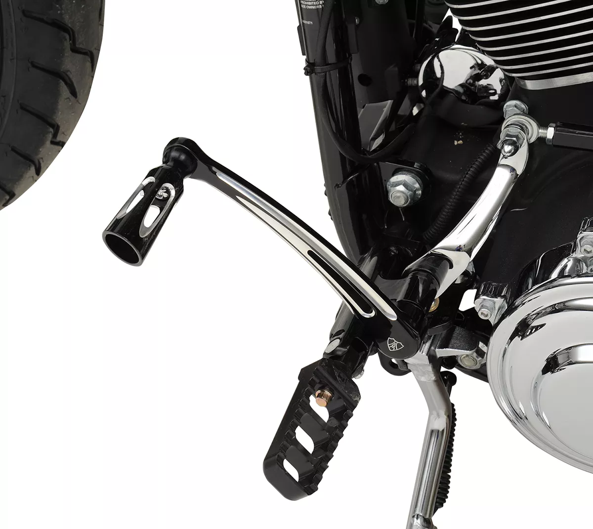 ARLEN NESS Deep Cut Solo Shift Lever for Motorcycles - Part Number 19-757
