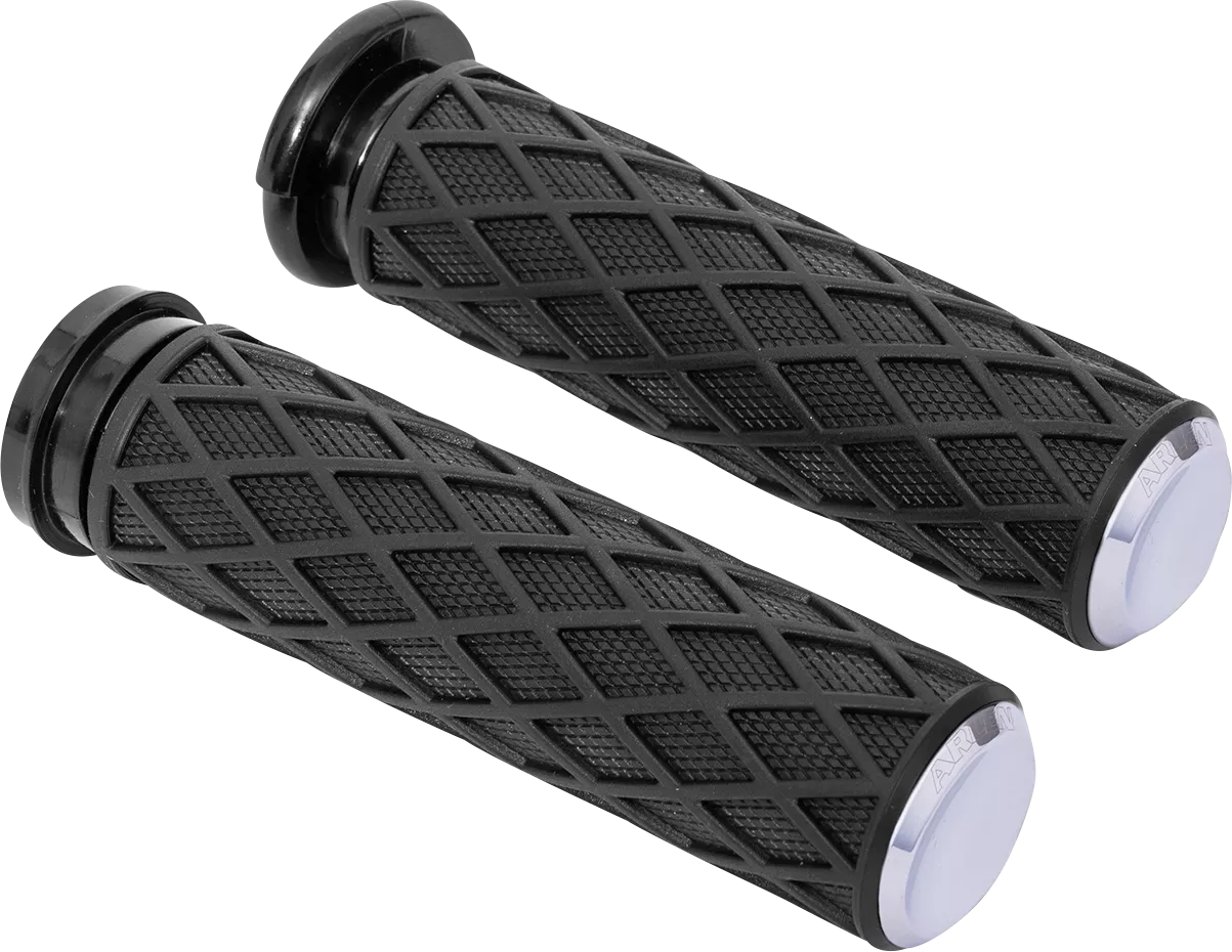 ARLEN NESS Diamond Grips with Cable for Motorcycles - Chrome Finish, Part 500-005
