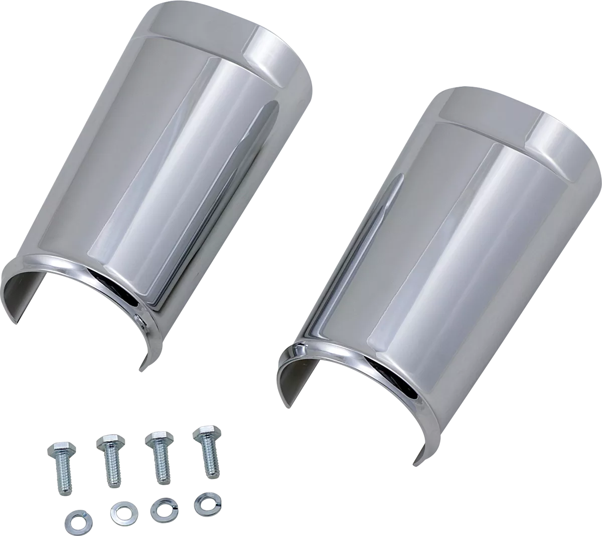 ARLEN NESS Fat Tire Fork Boot Cover - Chrome for 18-Inch Wide Front Fenders - Part 20-043