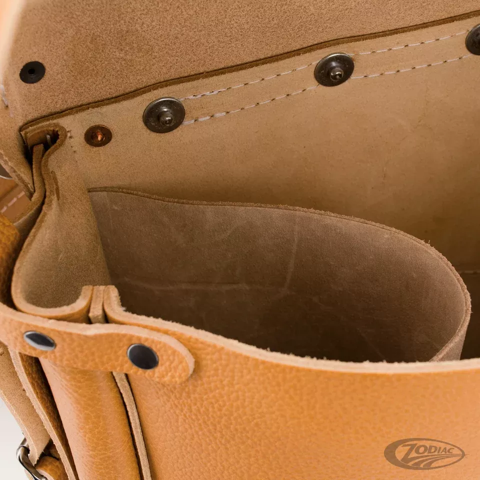 Army model saddlebags w/mounting, pebble For Harley-Davidson