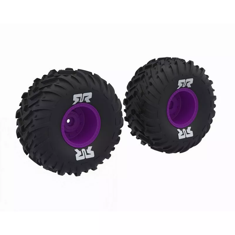 Arrma dBoots Cut Chevron MT Tire Set Glued, Purple