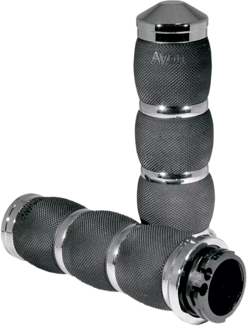 AVON GRIPS 3-Ring Air Cushioned Grips * Chrome AIR-90 by AVON GRIPS