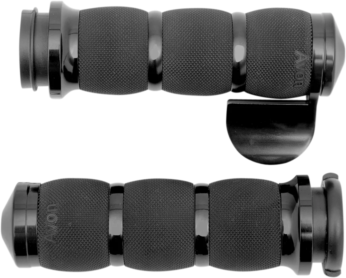 AVON GRIPS 3-Ring Air Cushioned Grips with Throttle Boss * Model AIR-90-AN-B-FL