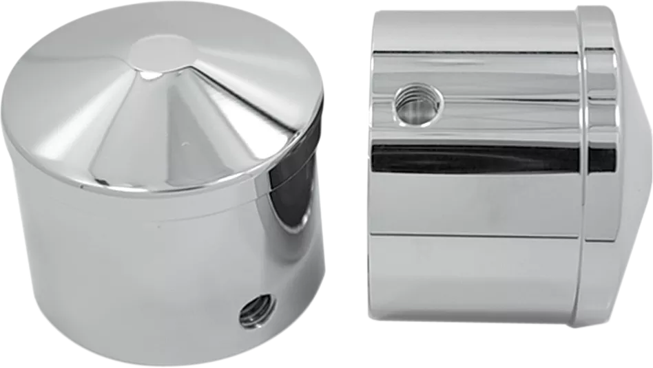 AVON GRIPS Chrome Front Axle Nut Cover with Air Cushion - 1 inch AXL-AIR-CH