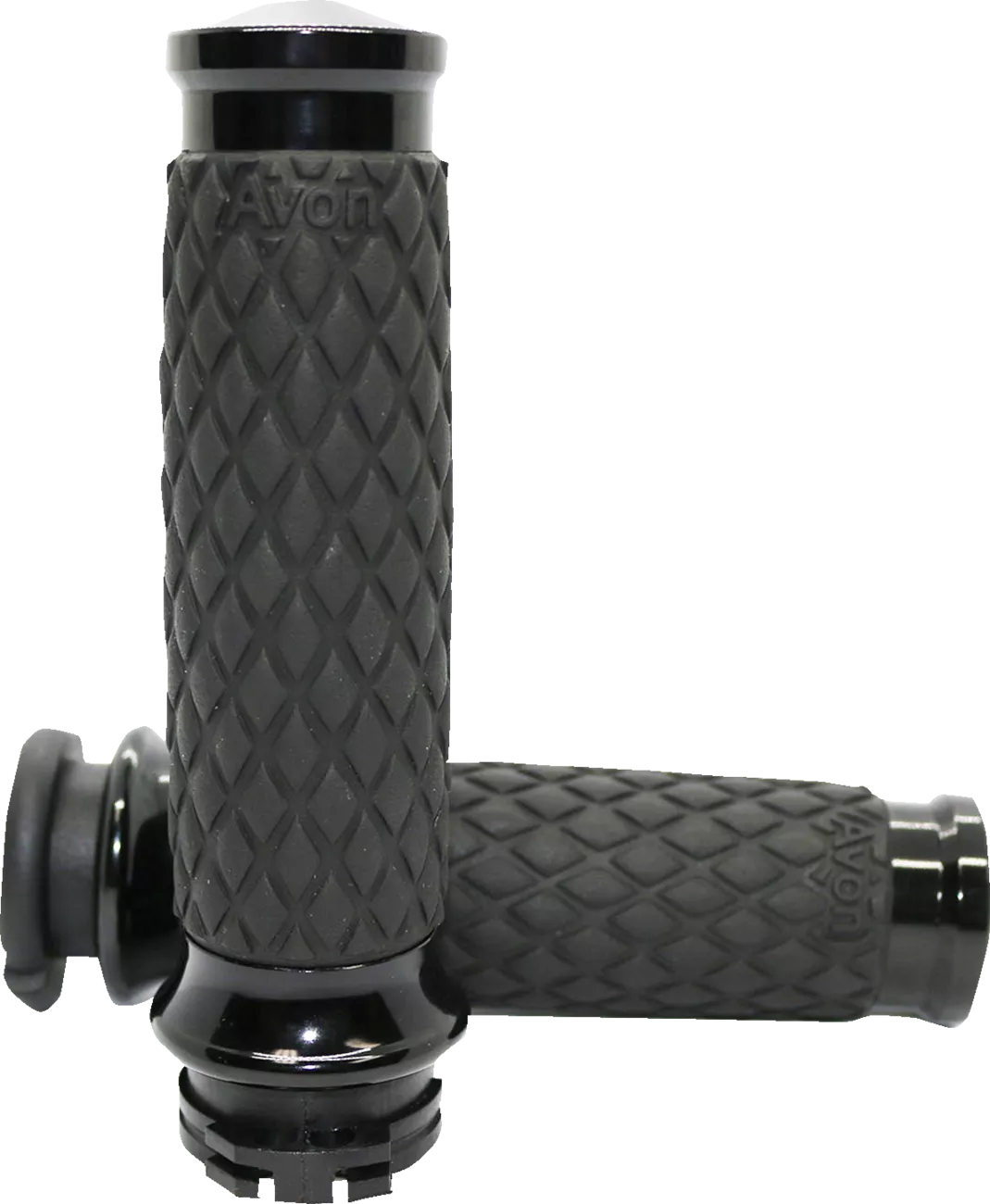 AVON GRIPS Diamond Contour Grips - Black DIA-65-ANO by AVON GRIPS