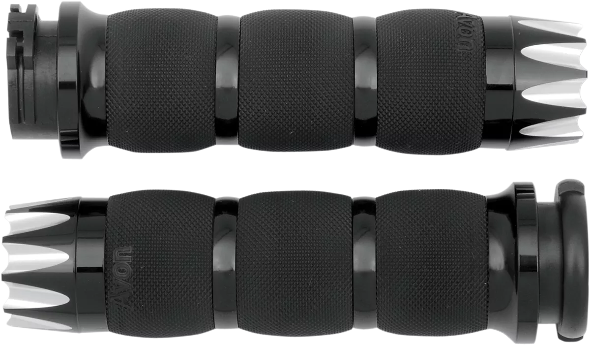 AVON GRIPS Excalibur Air Cushioned Grips - Black (Part No. AIR-90-ANO-EX)