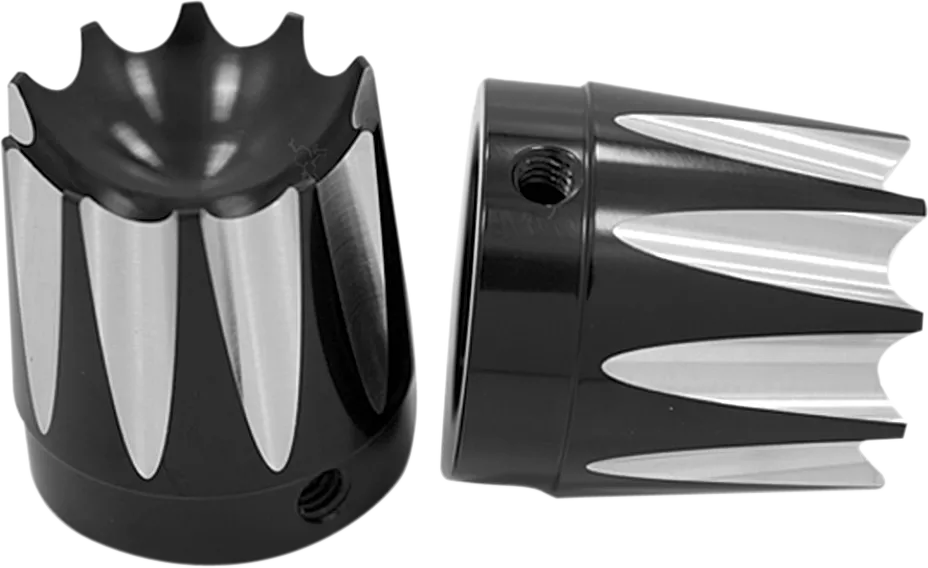AVON GRIPS Front Axle Nut Cover for Excalibur - Black - 7/8" / 1" AXL-EX-ANO-TOUR