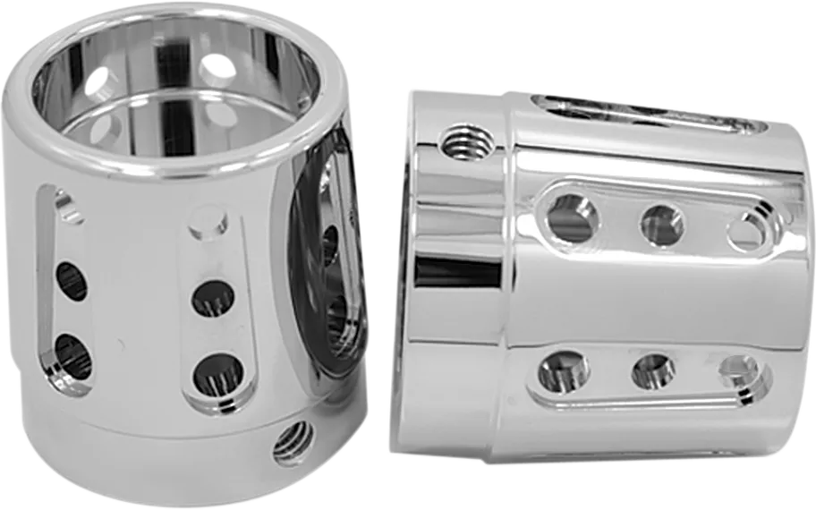 AVON GRIPS Gatlin Front Axle Nut Cover - Chrome for 1-inch Axles