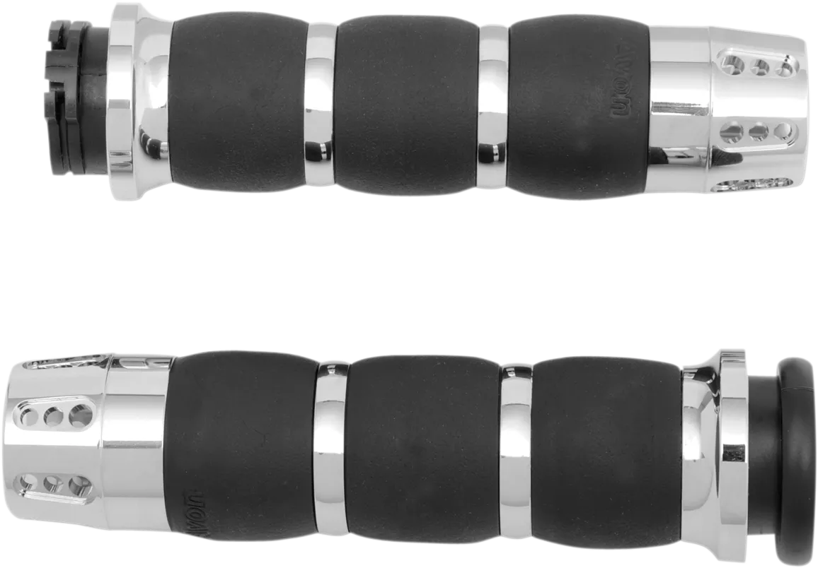 AVON GRIPS Gatlin Velvet Air Grips - Chrome (Part No. AIR-93-GAT)