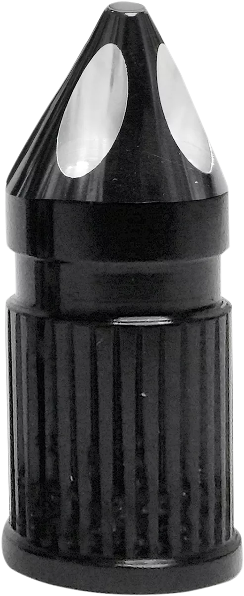 AVON GRIPS SVC-308-ANO-SPK Valve Stem Cap - Spike Style, Black Anodized