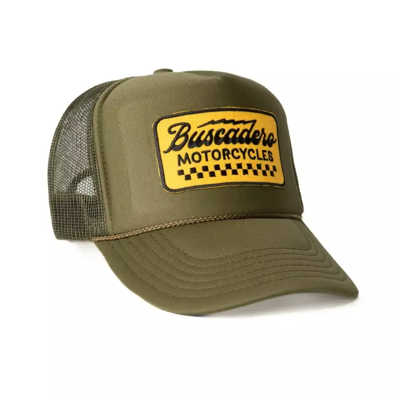 ‘Banner’ Foam Trucker Hat – Olive Drab