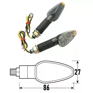 BCRLED motorcycle indicators Goccia