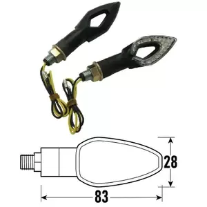 BCRLED motorcycle indicators Spear (x2)
