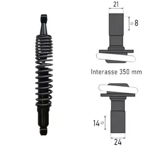 BCRRear motorcycle shock absorber Aprilia Scarabeo Light 250cc
