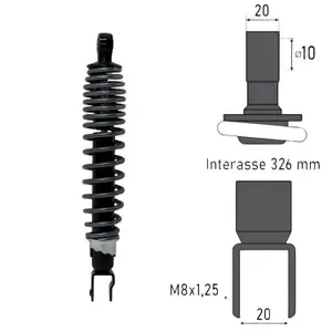 BCRRear motorcycle shock absorber Kymco Agility R16