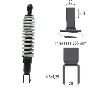 BCRRear motorcycle shock absorber Malaguti F10/F12 50cc