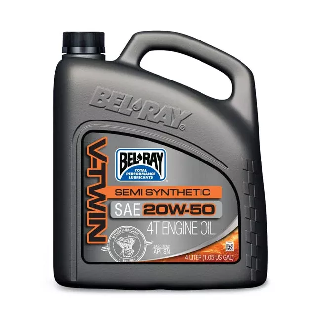 Bel-Ray Semi-Synthetic V-Twin Motor Oil 20W50. 4L for Harley Davidson