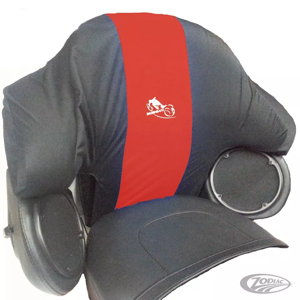 Bikesheath King Tourpak cover black/Burgundy For Harley-Davidson