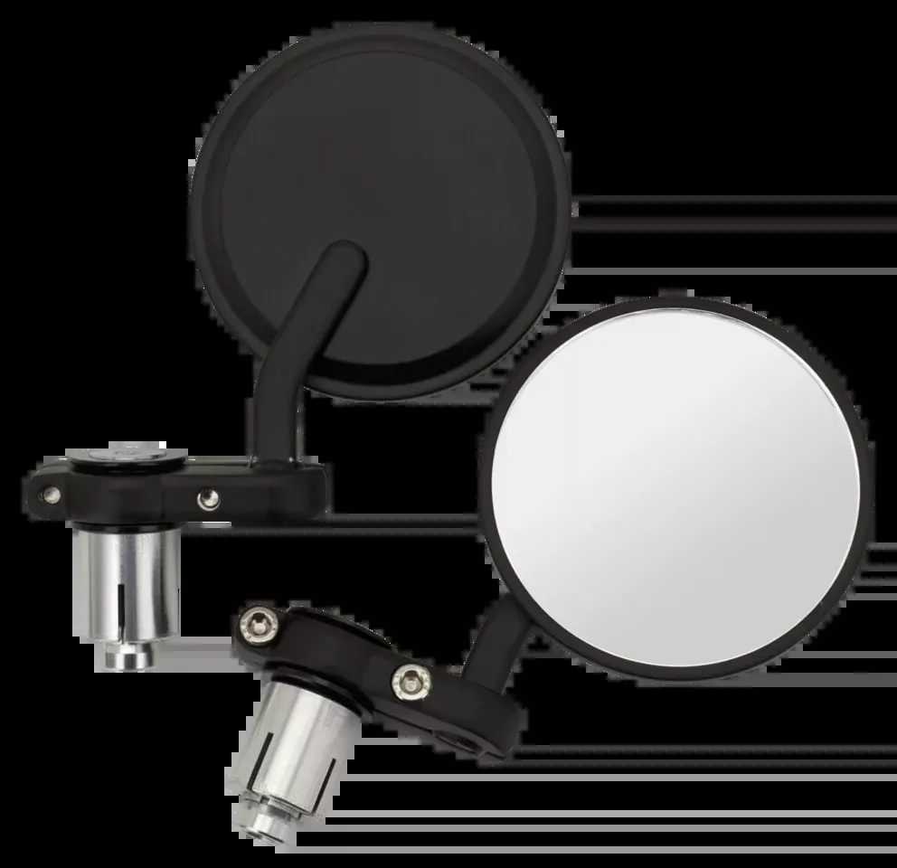 Black 7/8" Handlebar Rearview Mirrors for Harley-Davidson