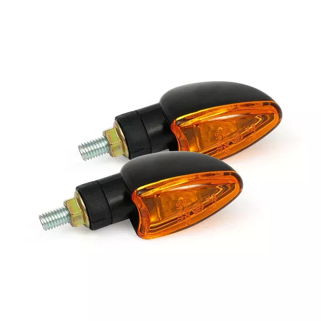 Black Arrow Mini Turn Signals for Harley-Davidson