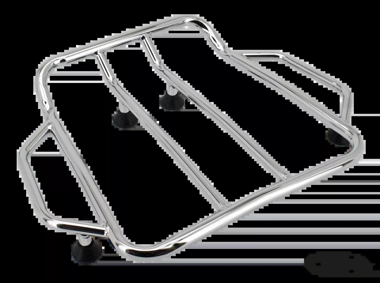 Black Contoured Luggage Rack for Harley-Davidson
