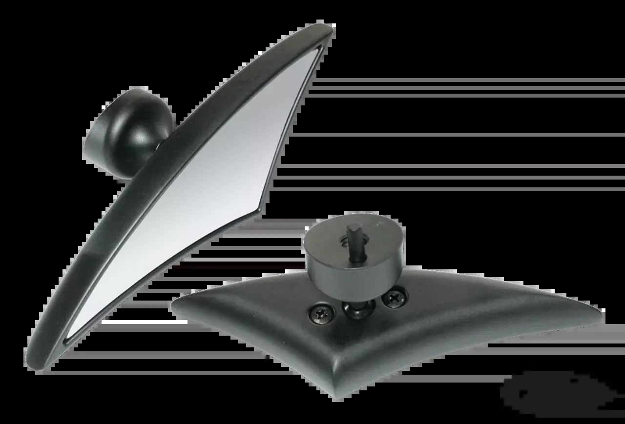 Black Fusion Spear Fairing Mount Rearview Mirror for Harley-Davidson