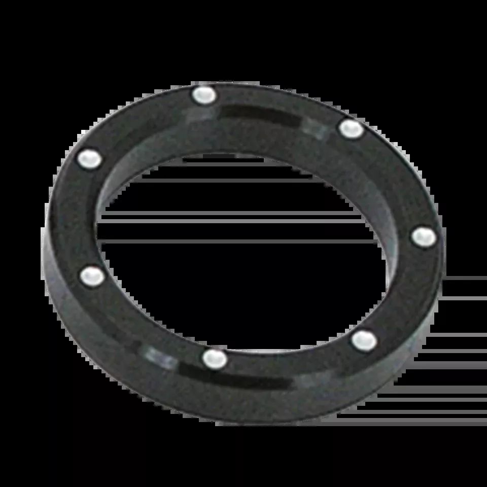 Black and Silver Dimpled Bezels for Harley-Davidson