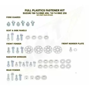 BoltComplete Plastic Motorcycle Screw Kit Suzuki RM-Z450/250