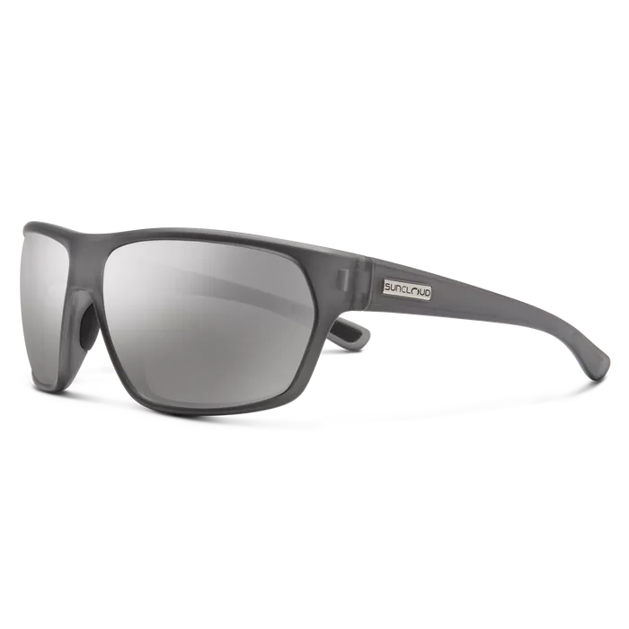Boone - Matte Silver Grey + Polarized Silver Mirror Lens