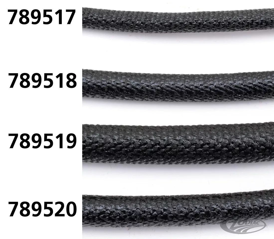 Braided wiring loom 5/16" 10ft For Harley-Davidson