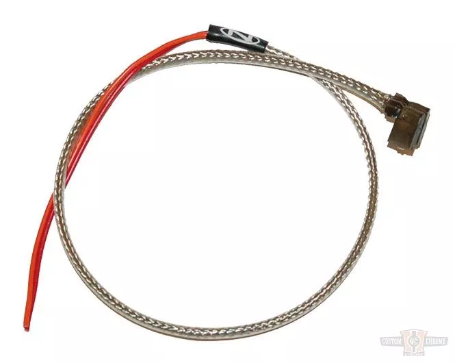 Brake Switch Harness, Stainless Braided And Clear Coated For Harley-Davidson