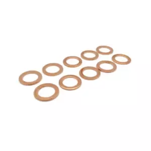 BrazolineCopper motorcycle drain plug gaskets (x10)
