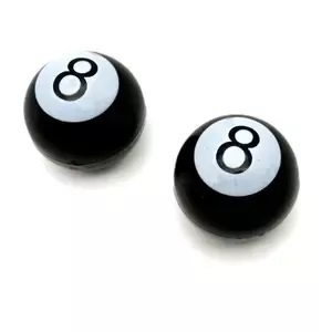 BrazolinePair of motorcycle valve caps Café Racer Snooker