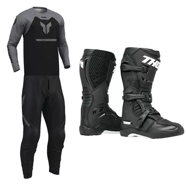BTO Sports - Ridemode Black (Jersey, Pant, Boot Combo)