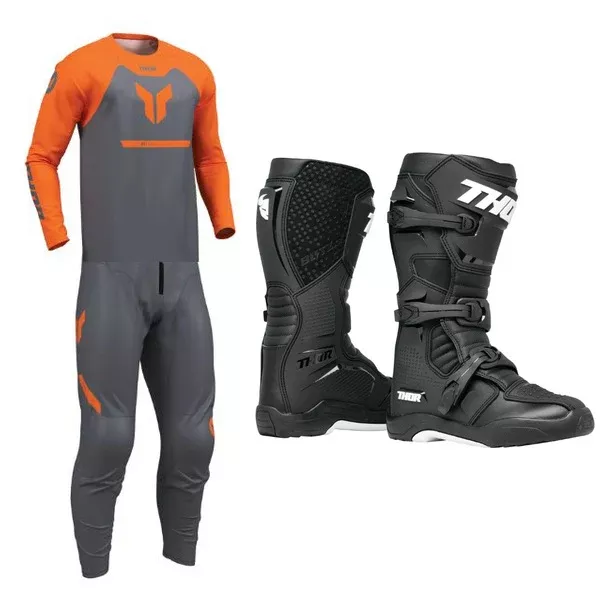 BTO Sports - Ridemode Charcoal (Jersey, Pant, Boot Combo)