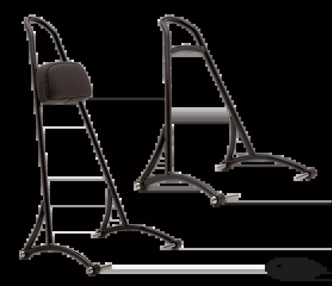 Burly low black sissy bar XL04-up For Harley-Davidson