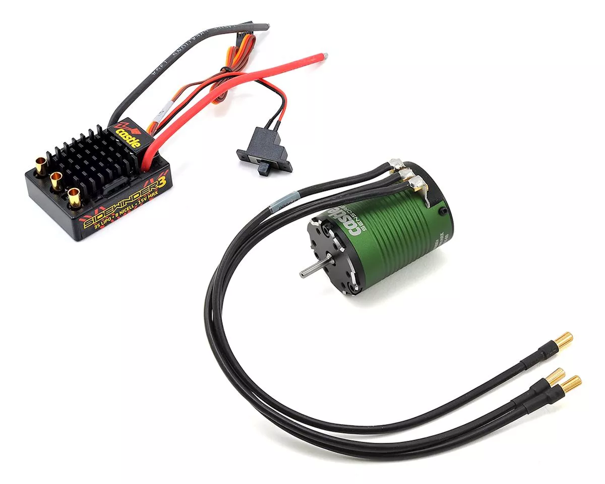 Castle Creations - Sidewinder SV3 Waterproof 1/10 ESC/Motor Combo (4600kV) w/Neu-Castle 1406