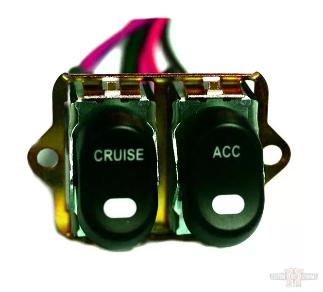 CCE, Rocker Switch Kit, Fairing-Handle Bar, Cruise/Acc, Black For Harley-Davidson
