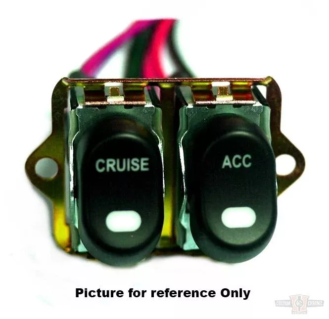 CCE, Rocker Switch Kit, Fairing-Handlebar, Acc Only, Chrome For Harley-Davidson