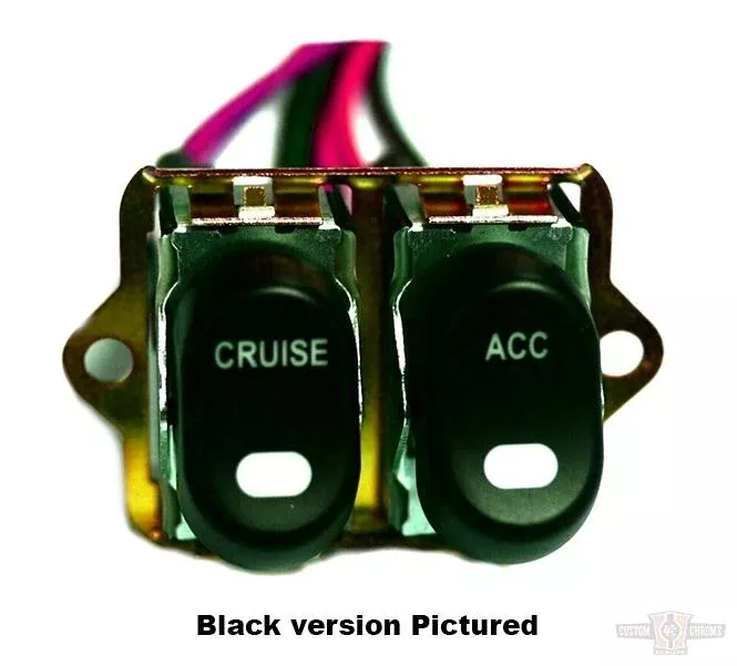 CCE, Rocker Switch Kit, Fairing-Handlebar, Cruise/Accessory, Gold For Harley-Davidson