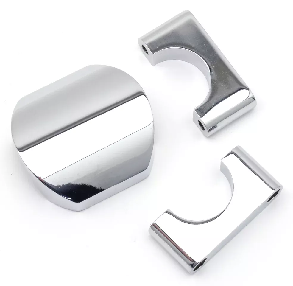 Chrome 1.25" Smooth Handlebar Speedometer Mount for Harley-Davidson