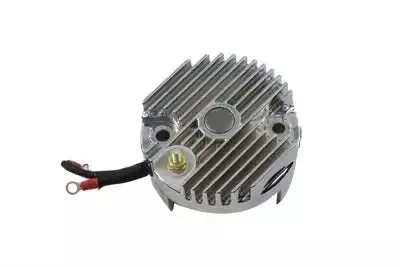 Chrome 12 Volt Regulator End Cover with High Output