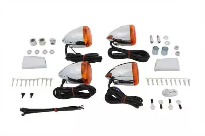 Chrome Bullet Style Turn Signal Kit