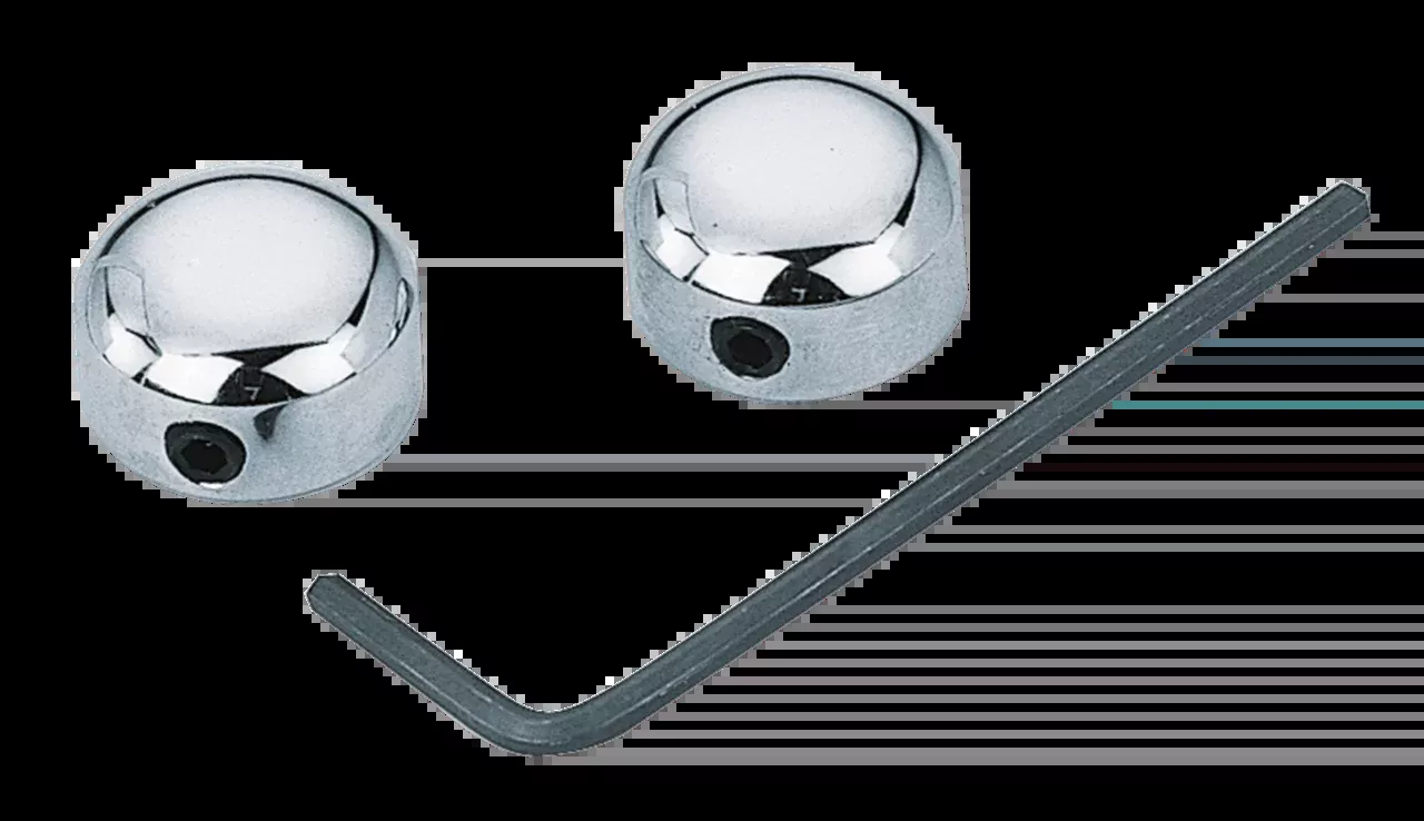 Chrome Caps for 1/4" Allen Screws for Harley Davidson