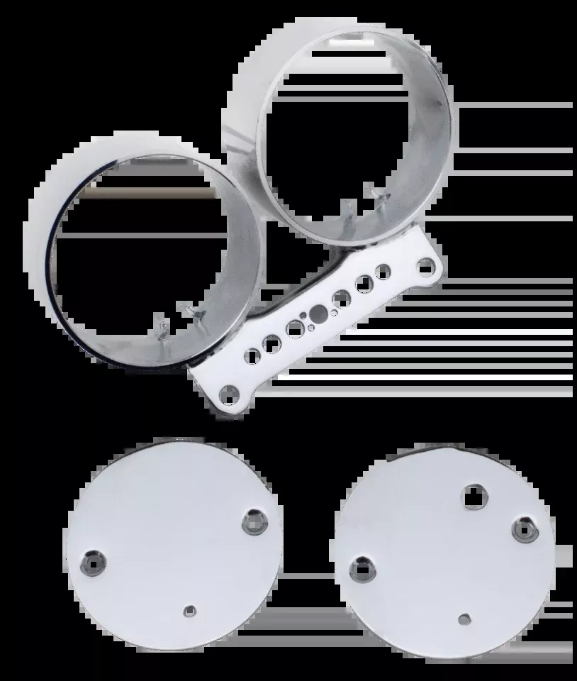 Chrome Dual Indicator Mounting Bracket for Harley-Davidson XL/FXR95-05