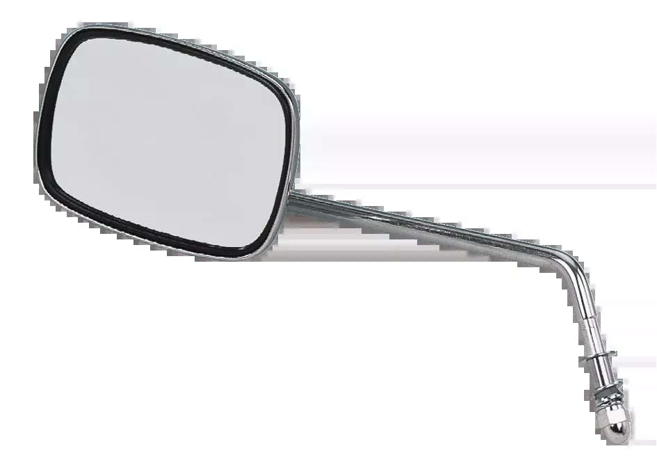 Chrome Long Arm Left Rearview Mirror for Harley Davidson