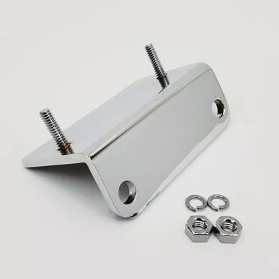 Chrome Plated .2” Thick Heavy Duty Steel Regulator Rectifier Mount for 1936-1984 Harley FX/FL Solid-Mounted Big Twin Knucklehead, Panhead & Shovelhead Models & 1984-1999 Softail EVO/Evolution Models
