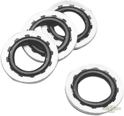 Chrome sealing washer banjo bolt 10 mm x 1.50 for Harley-Davidson